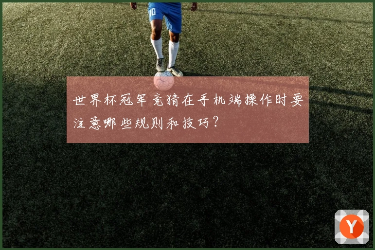 世界杯冠军竞猜在手机端操作时要注意哪些规则和技巧？